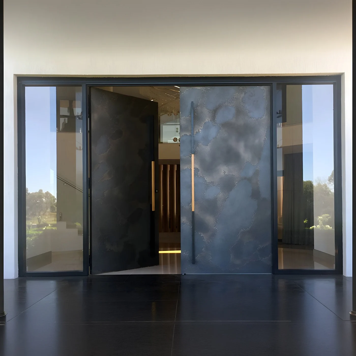 Classic-style pivot door design reference 0128 from the AsvntDoor design library