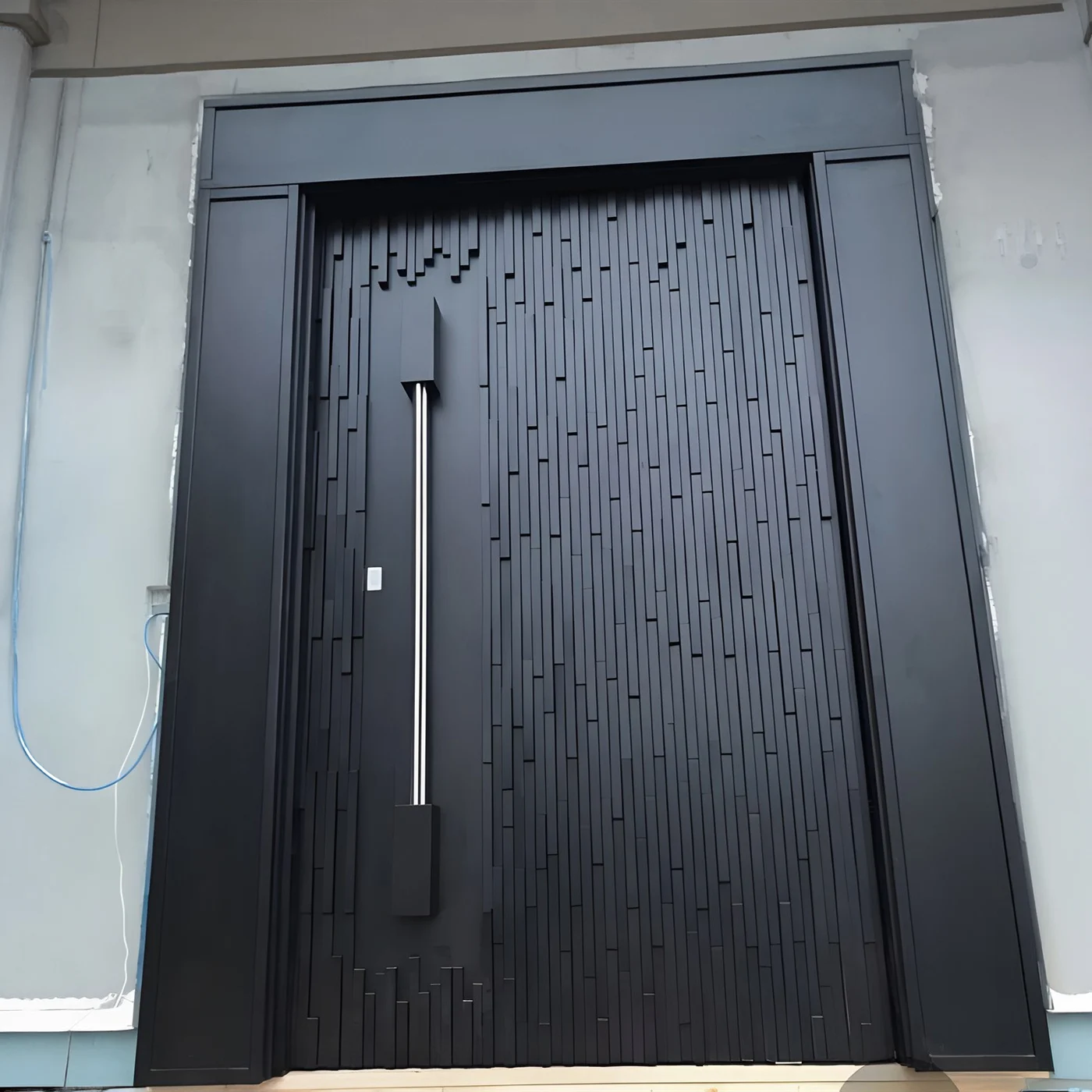 Solid-colour pivot door design reference 0017 from the AsvntDoor design library