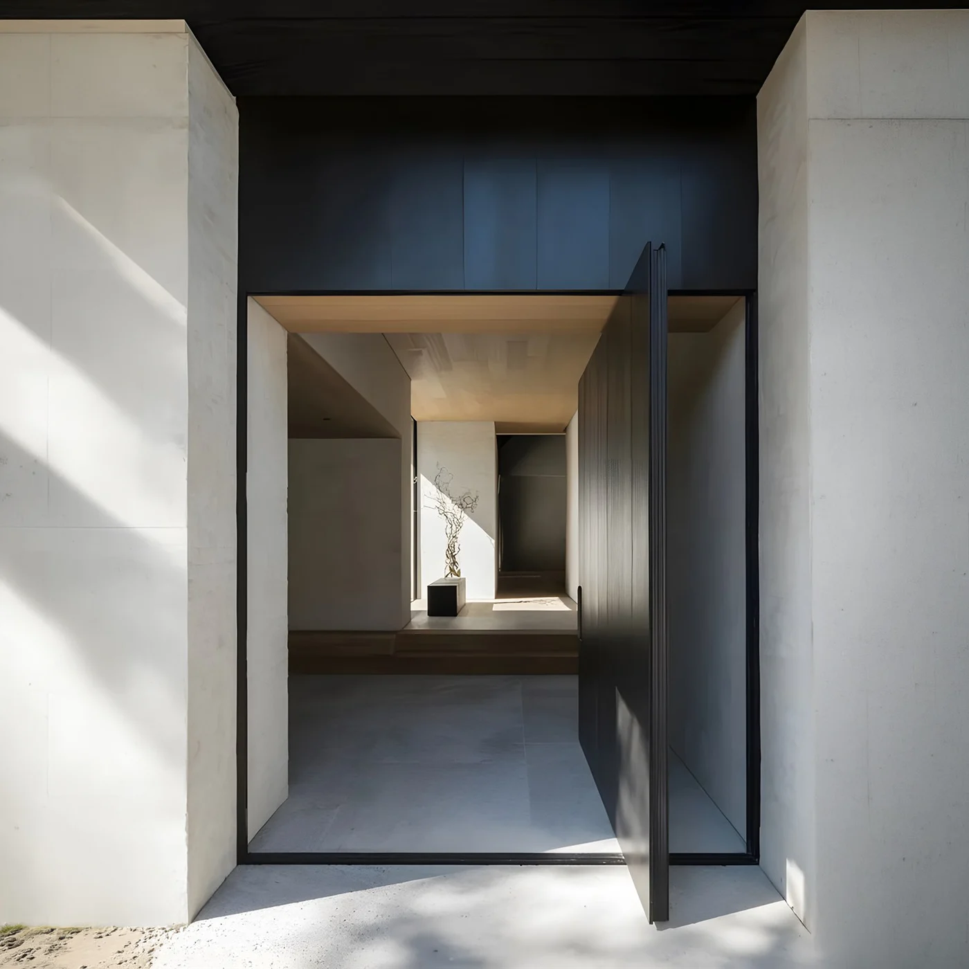Solid-colour pivot door design reference 0026 from the AsvntDoor design library