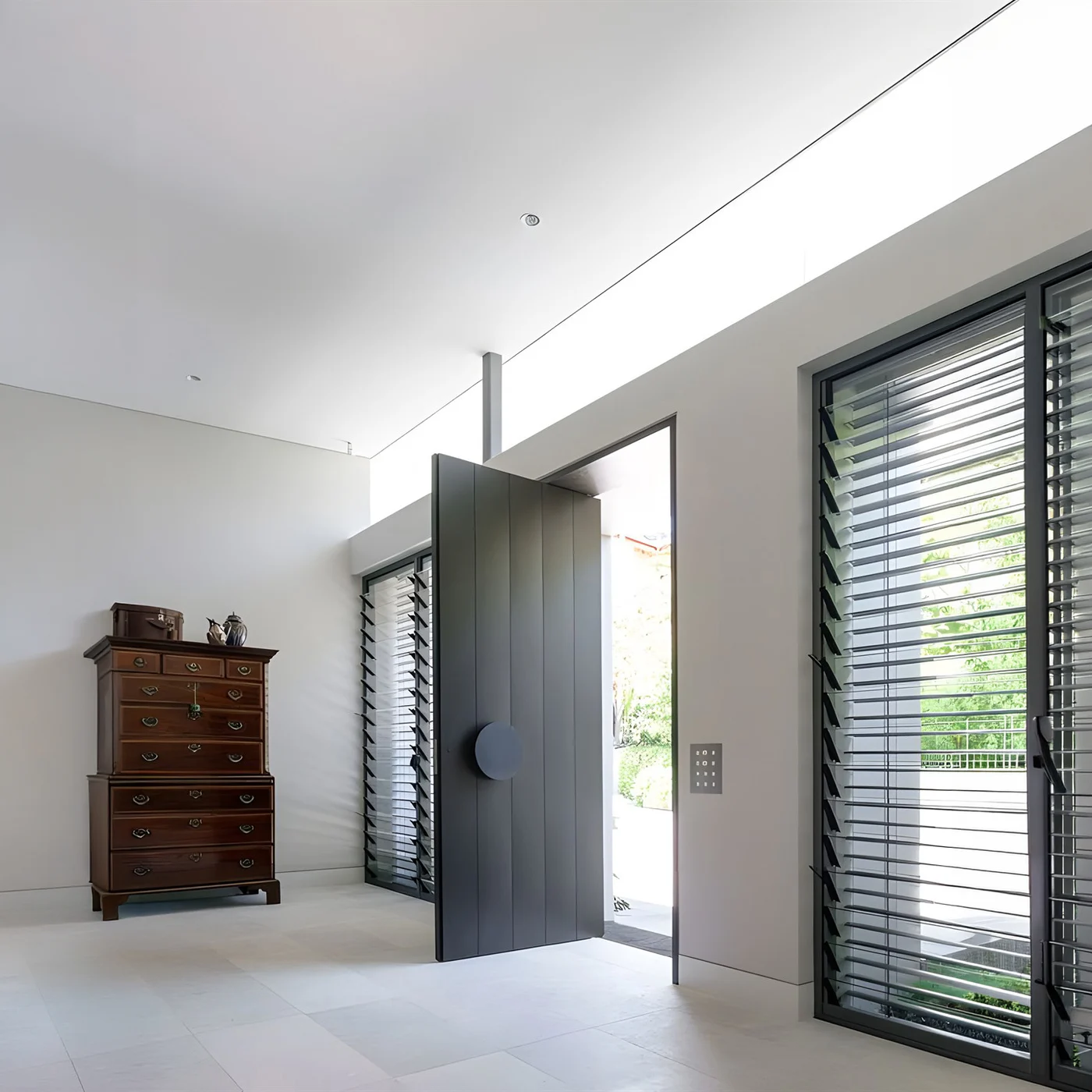 Solid-colour pivot door design reference 0027 from the AsvntDoor design library
