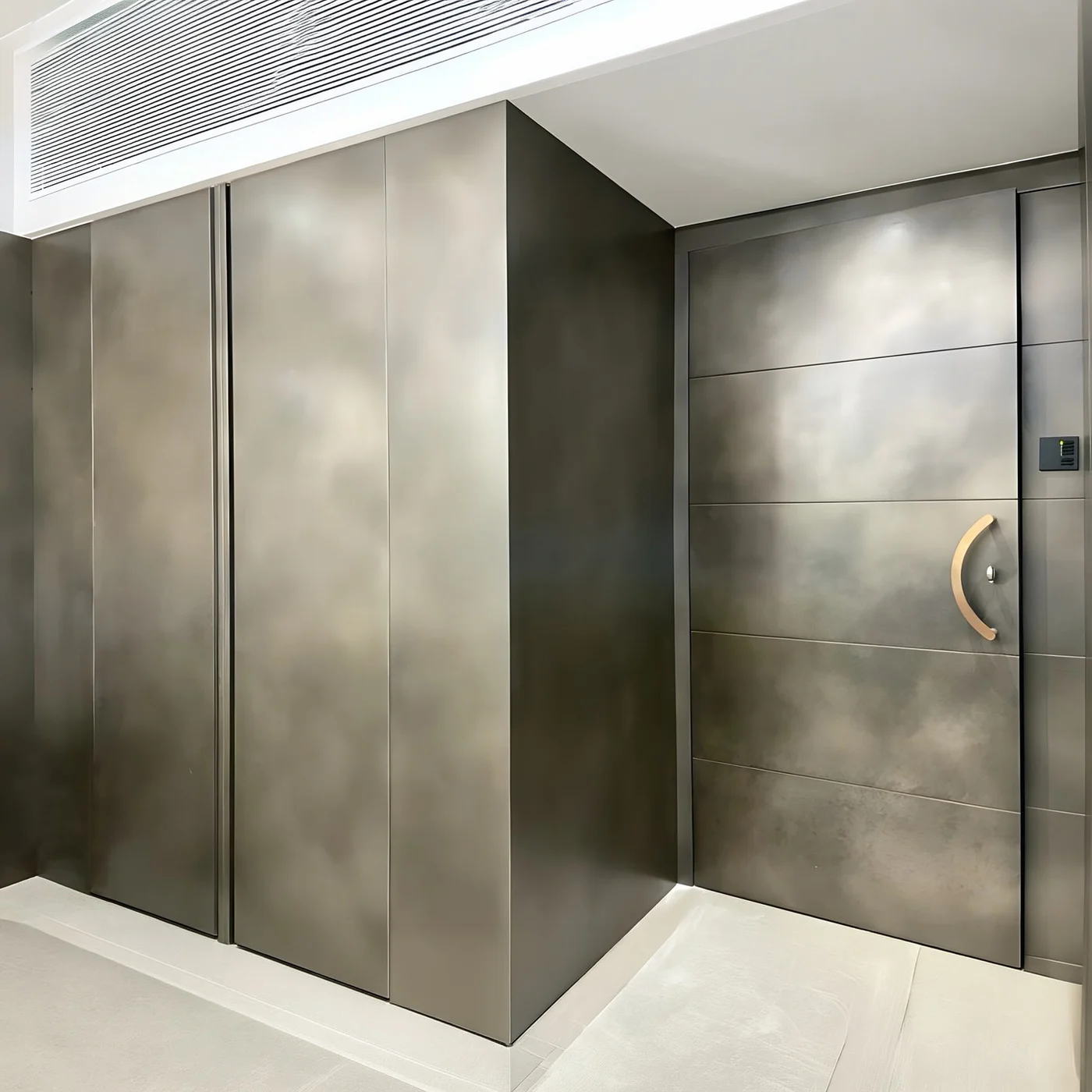 Solid-colour pivot door design reference 0054 from the AsvntDoor design library