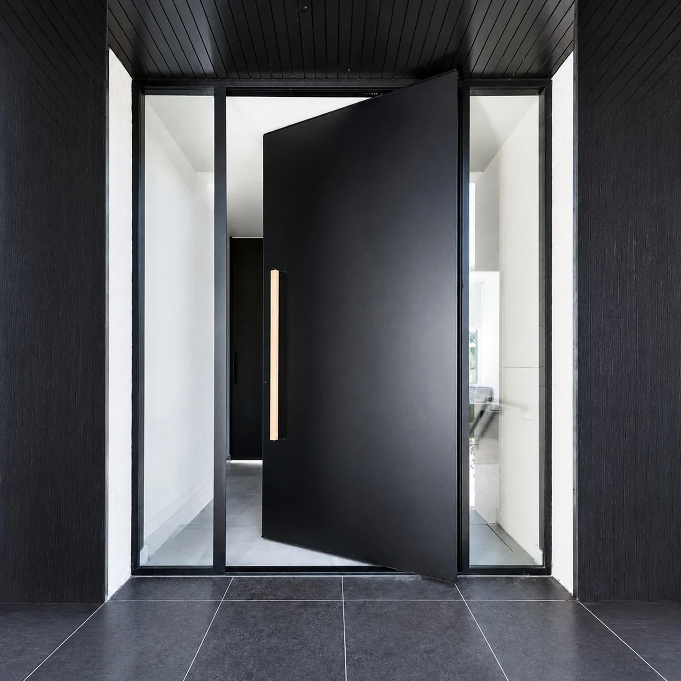 Solid-colour pivot door design reference 0057 from the AsvntDoor design library