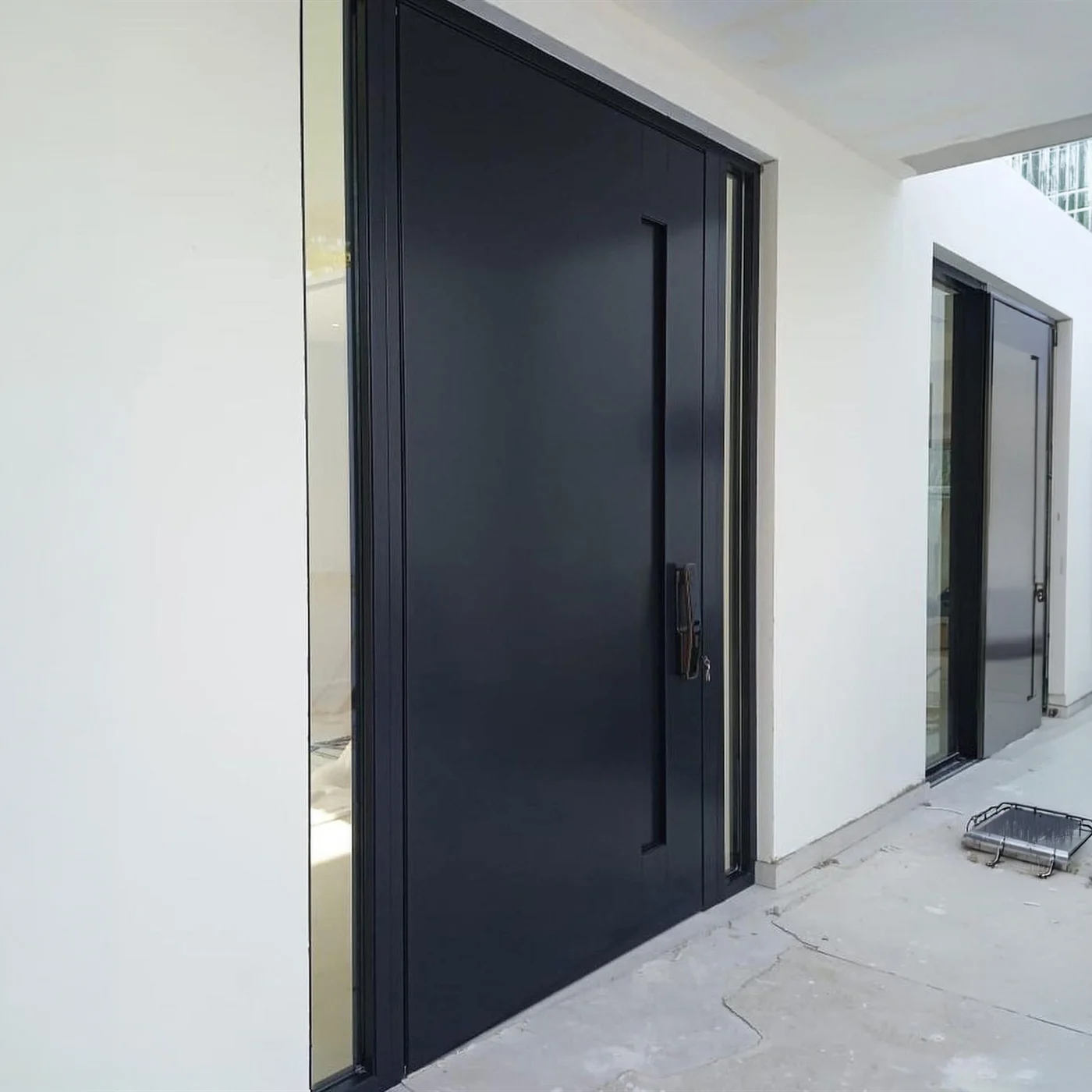 Solid-colour pivot door design reference 0112 from the AsvntDoor design library