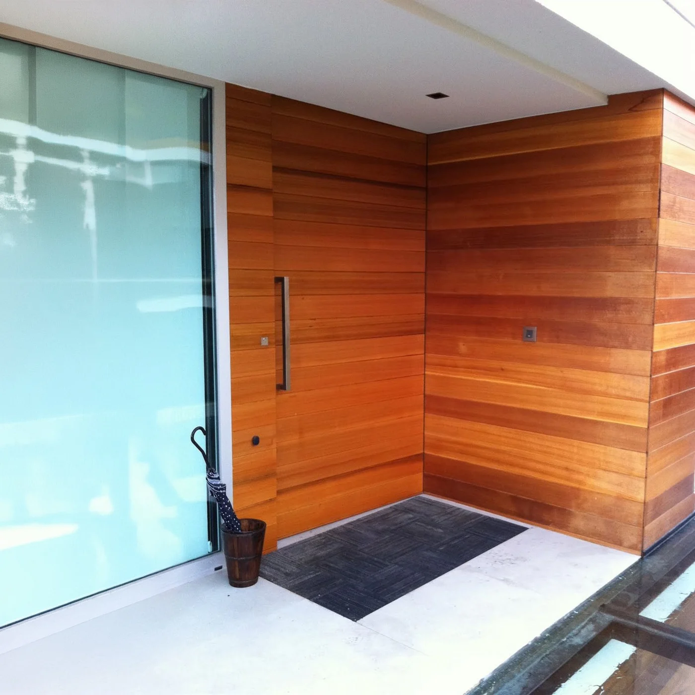 Wood-grain pivot door design reference 0136 from the AsvntDoor design library